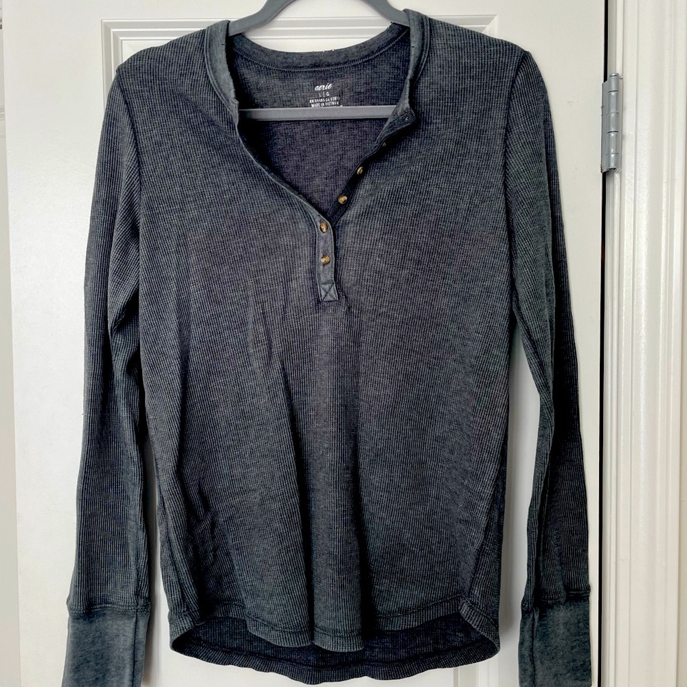 Aerie henny long sleeve shirt